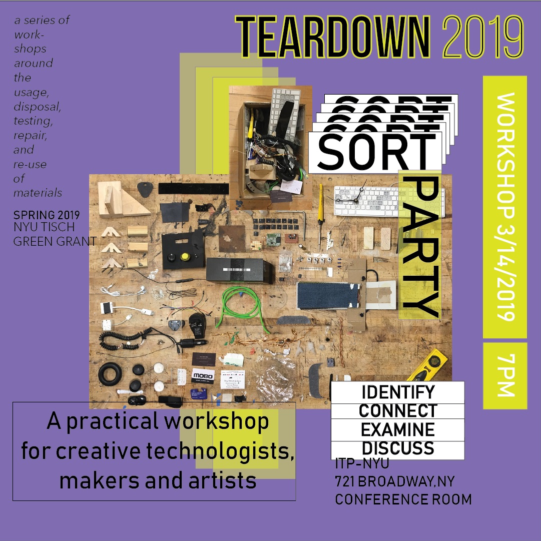 Sort Party: Identify, Connect, Examine, Discuss. A practical workshop for creative technologists, makers, and artists.